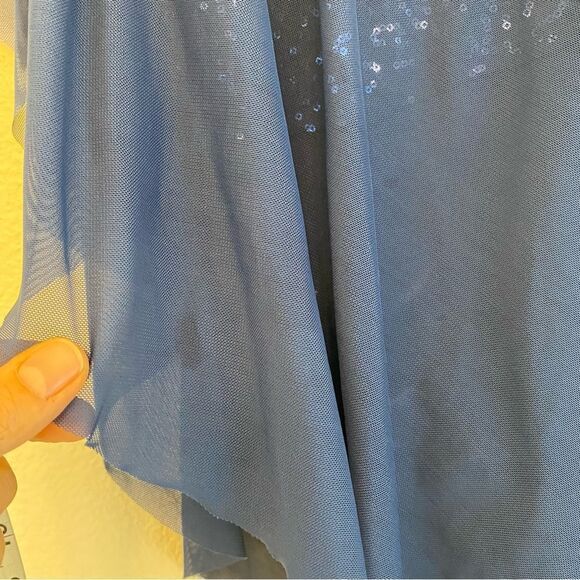 WEISSMAN Elite Dance Costume navy blue sequin Cruel World D13083 LC-large child - Picture 8 of 12